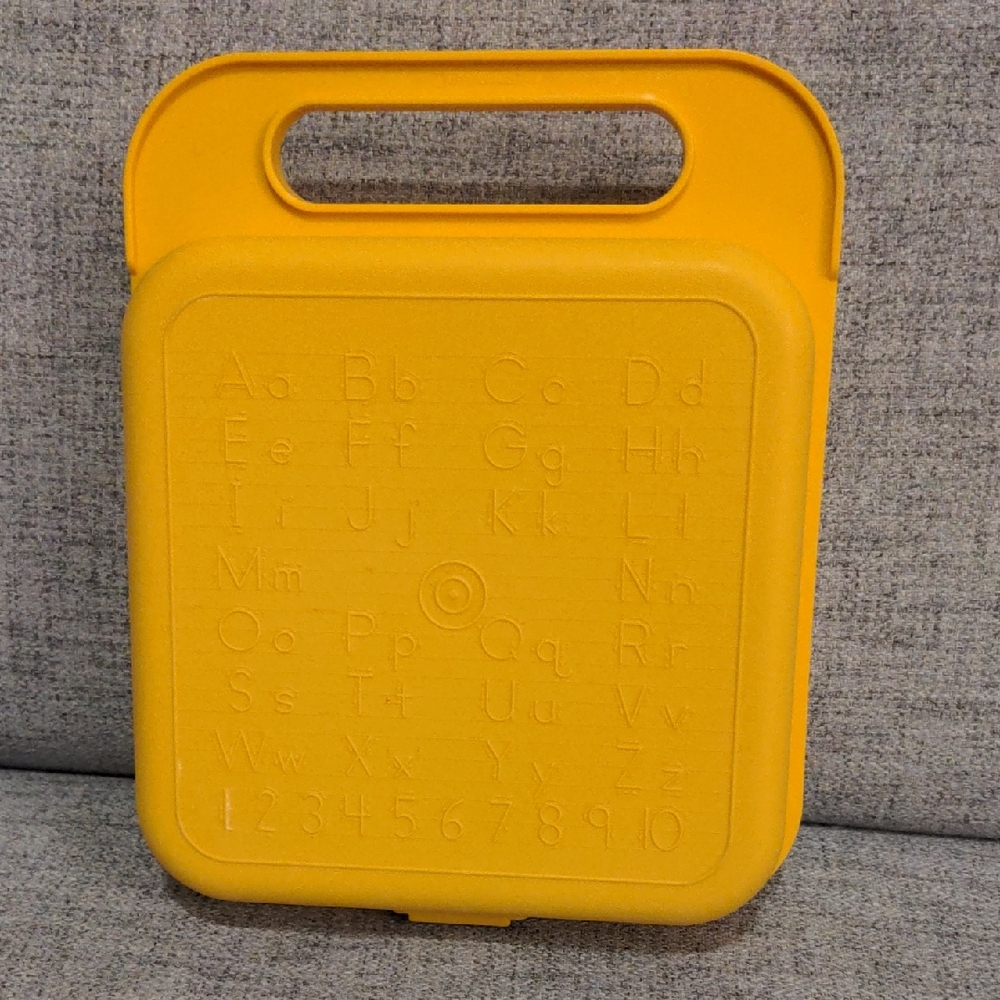 Cute Tupperware Alphabet Art Box / Snack Box